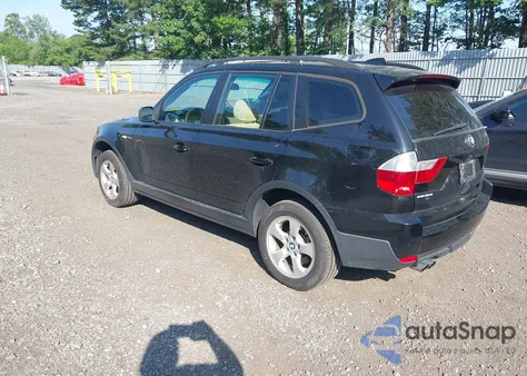 2007 BMW X3 3.0Si z USA, uszkodzony, nr VIN WBXPC934X7WJ01095